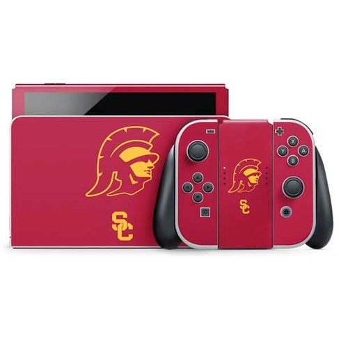 University of Southern California USC Trojan Large Mascot Nintendo Switch OLED (2021) Skin
